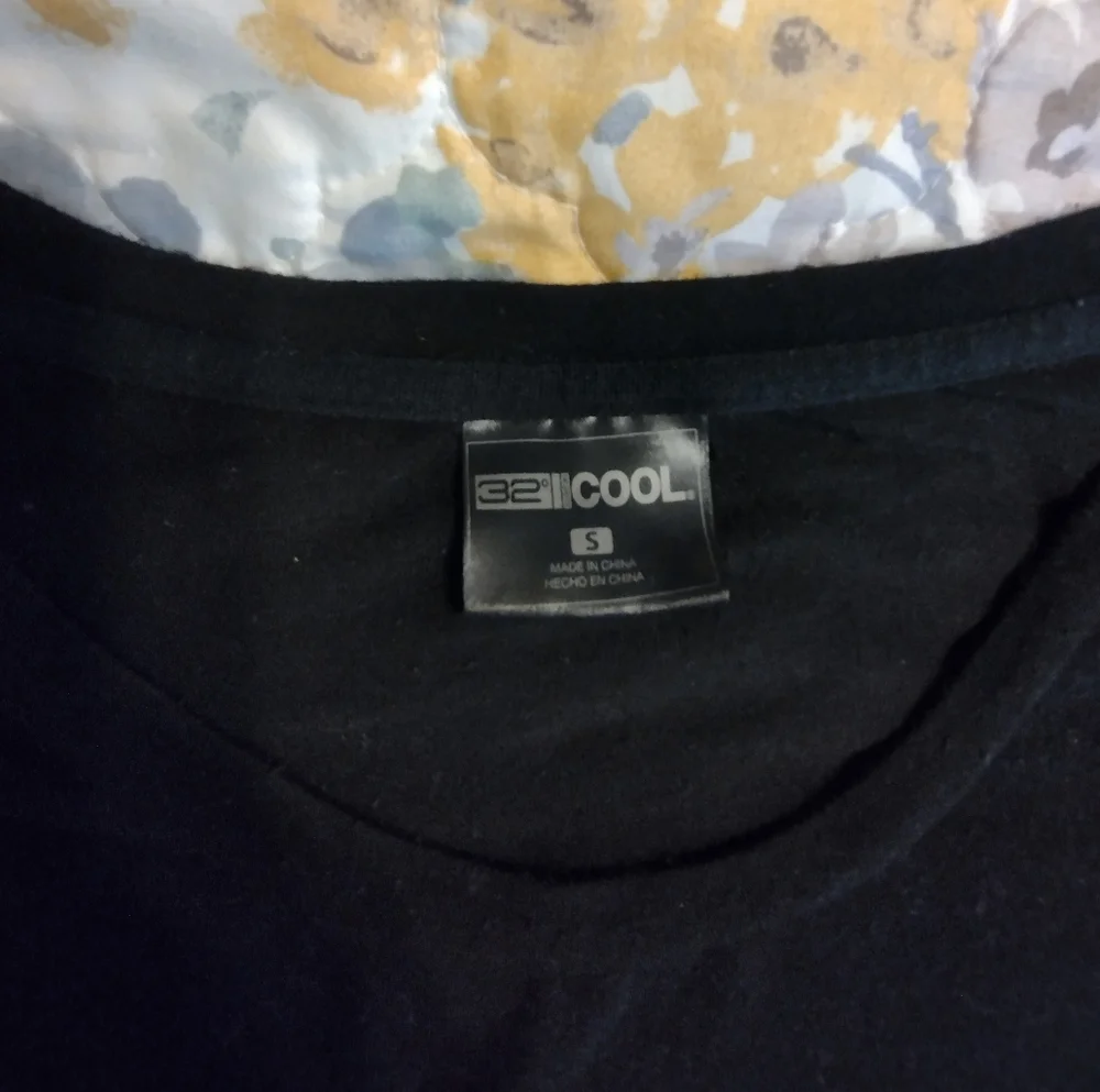 32 Degrees Cool Black Soft Lux Casual T-Shirt Dress Pockets Summer Comfy Small - Picture 6 of 7